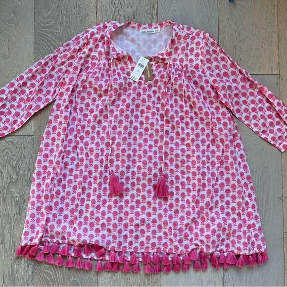 Roller Rabbit Pink Patterned Cover Up / Dress - Picture 2 of 8